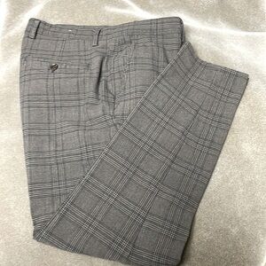 Zara grey plaid pants, size 34